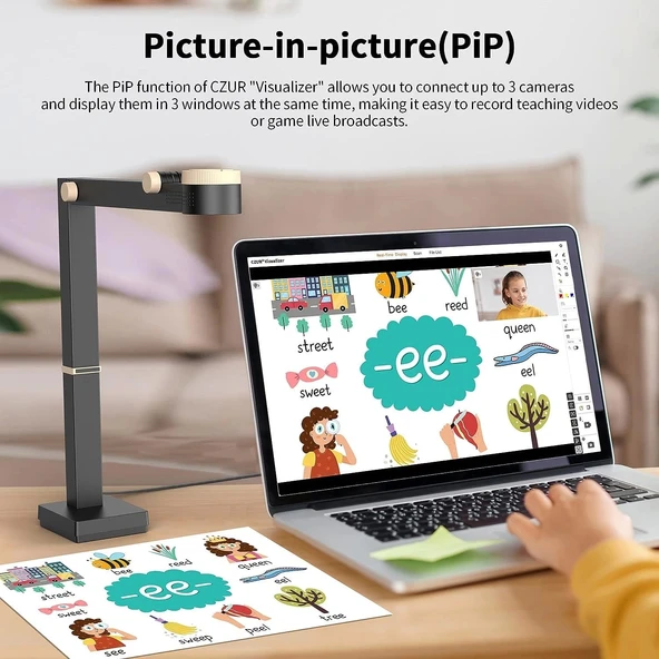 CZUR Fancy Pro 8MP USB Belge Kamerası - 4