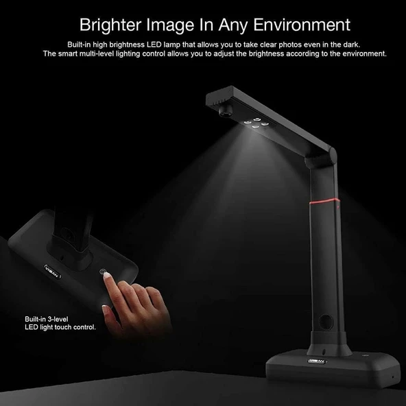VIISAN S21 Geniş Format Kitap ve Belge Tarayıcı, 27MP Çözünürlük - 4