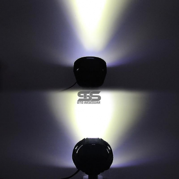 2 Adet Motosiklet Scooter Led Sis Farı Çakar Ve Sabit Mod 6 Ledli - 8