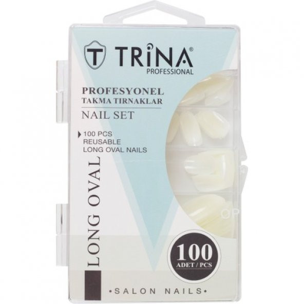 Trina Takma Tırnak 100‘LÜ Kutulu (Long Oval) - 02
