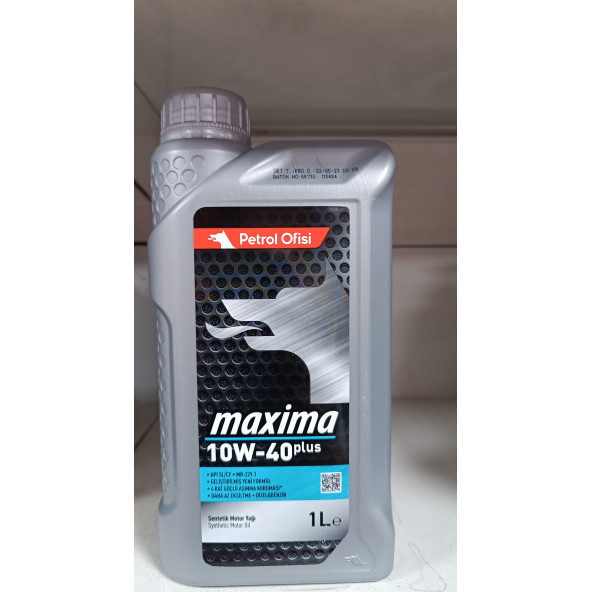PETROL OFİSİ MAXIMA PLUS 10W-40 1 LT 2025 ÜRETİM MOTOR YAĞI