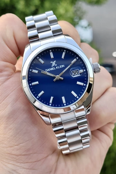 Daniel Klein DKISTE210 Lacivert Renk Takvimli Erkek Kol Saati - Resim 5