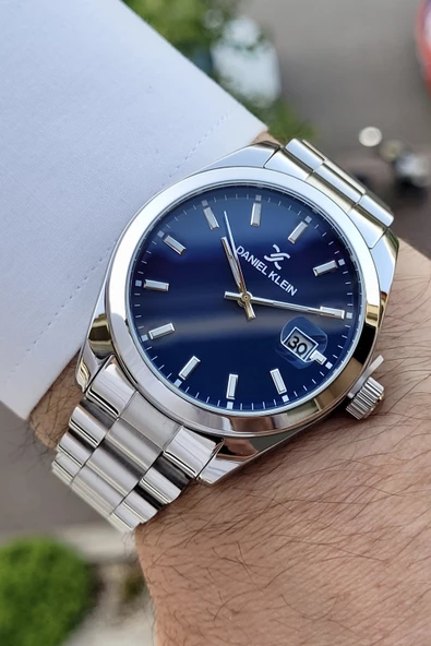 Daniel Klein DKISTE210 Lacivert Renk Takvimli Erkek Kol Saati - Resim 3