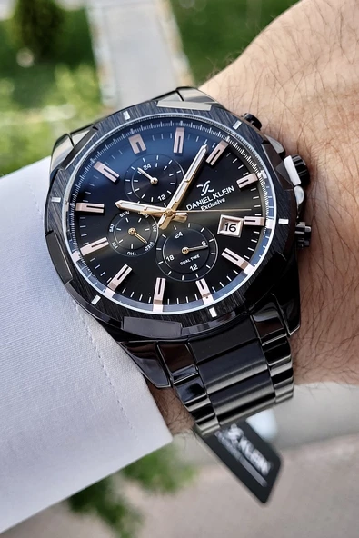 Daniel Klein DKISTE195 Siyah Renk İç Göstergeleri Aktif Fonksiyonlu Erkek Kol Saati ürün görseli 1