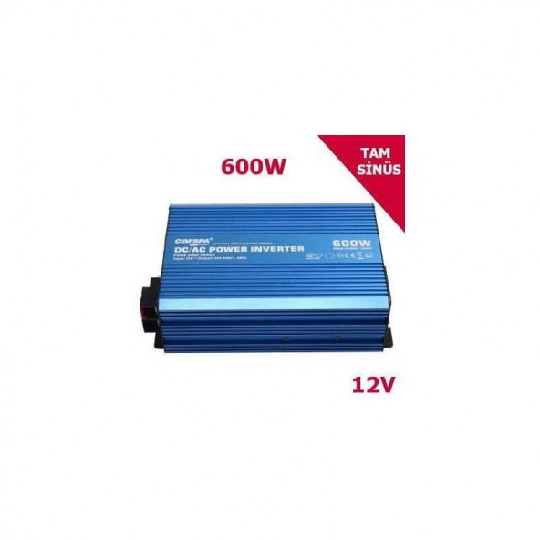 CARSPA 600 WATT 12 VOLT TAM SİNÜS İNVERTER (2 YIL GARANTİLİ)
