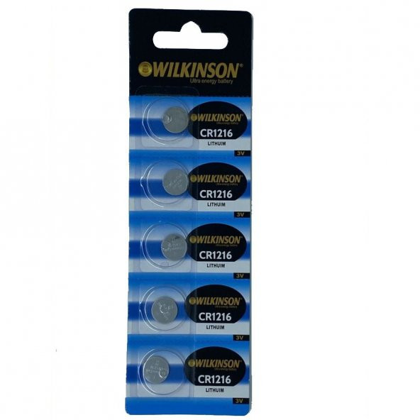 WILKINSON 1216 3V Lityum Düğme Pil 5li Paket