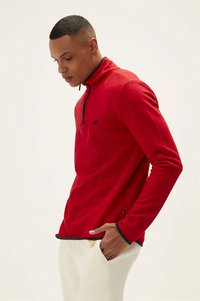 Bad Bear 21.02.12.029-C54 Backup Half-Zip Erkek Sweatshirt - 3