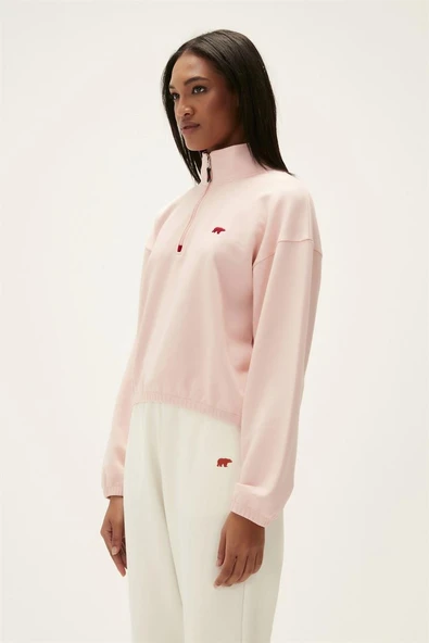 Bad Bear 22.04.12.004-C39 Scarlette Half Zip Kadın Sweatshirt - Resim 3