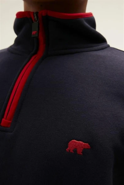 Bad Bear 21.02.12.029-C07 Backup Half-Zip Erkek Sweatshirt - 2