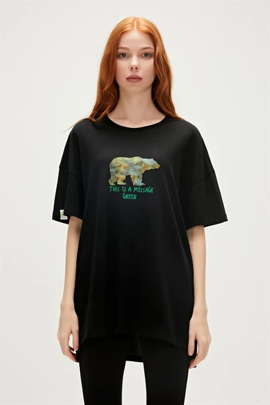 Bad Bear 23.03.07.001-C01 Re-Finger Kadın Tişört