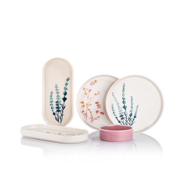 Schafer Sunny 4 Kişilik Kahvaltı Takımı 10 Parça-Pembe01 - 2