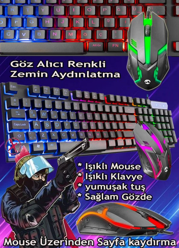 WarboX Kaptan Xeon X5650 64gb Ram 512gb Ssd Rx 580-8gb E.kartı 24" Monitör Gaming Bilgisayar - 3