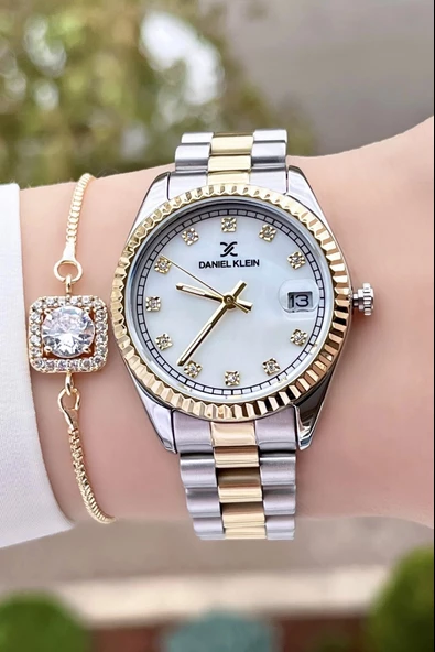 Daniel Klein DKISTE448 Marka Takvimli Bayan Kol Saati Bileklik Hediyeli - Resim 5