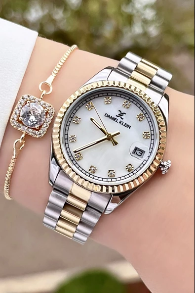 Daniel Klein DKISTE448 Marka Takvimli Bayan Kol Saati Bileklik Hediyeli - Resim 2