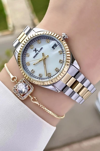 Daniel Klein DKISTE448 Marka Takvimli Bayan Kol Saati Bileklik Hediyeli ürün görseli 1