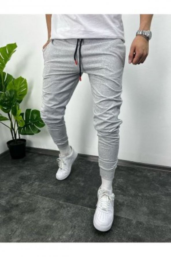 NO 601  Yazlık İnce İthal Kumaş  23 Baskılı  Jogger Eşofman Altı , Ribana Paça, Orta Bel Comfort Kumaş - 2