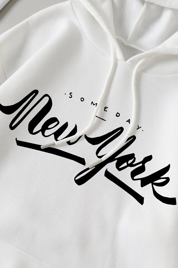 NO 601  yazılı oversize unisex kapşonlu sweat - 2