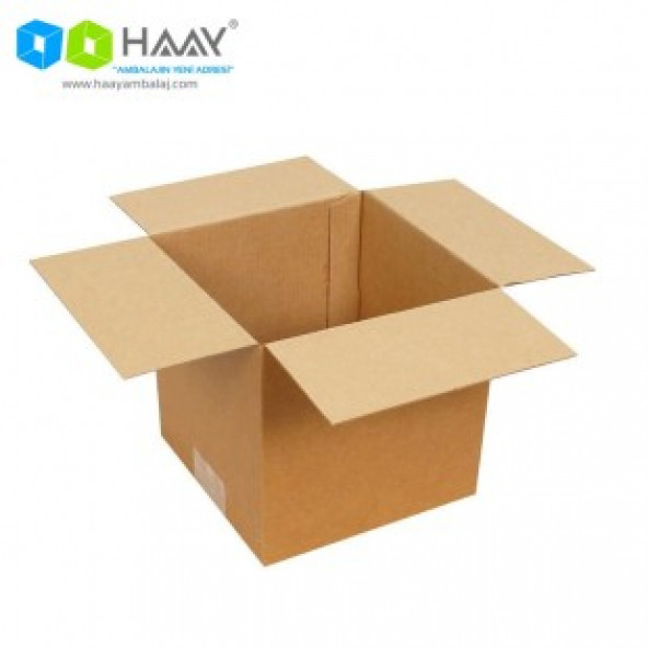 HAAY AMBALAJ 15x15x15cm Tek Oluklu Koli - Kraft (25 Adet)