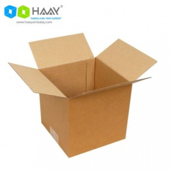 HAAY AMBALAJ 15x15x15cm Tek Oluklu Koli - Kraft (25 Adet) - Resim 2
