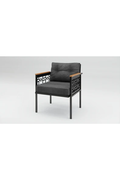 adımshops Adımshos tekli Lazer Balkon-Bahçe-Ofis-Kafe Çay Seti Koltuk Oturma Takımı-Oturma Grubu