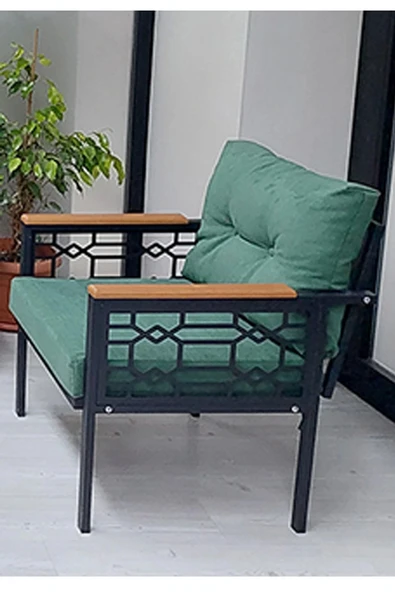 adımshops Adımshos tekli Lazer Balkon-Bahçe-Ofis-Kafe Çay Seti Koltuk Oturma Takımı-Oturma Grubu