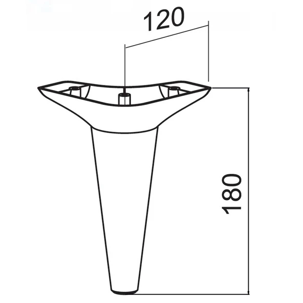 Aspen Lüks Mobilya Kanepe Koltuk Tv Ünitesi Konsol Ayağı Ayakları 18 Cm Ahşap Desenli Ayak (4 ADET) - 4