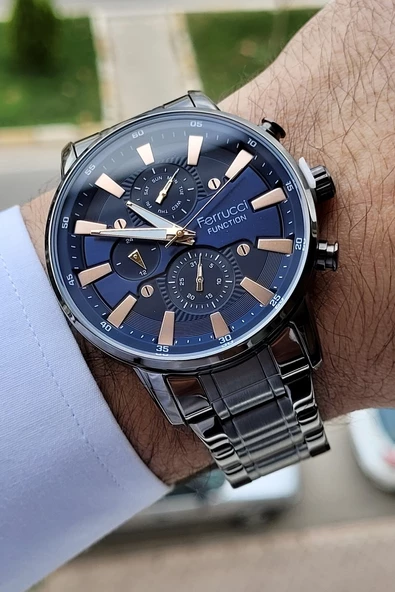 Ferrucci FCISTE36 İç Fonksiyonları Aktif Fonksiyonlu Erkek Kol Saati ürün görseli 1