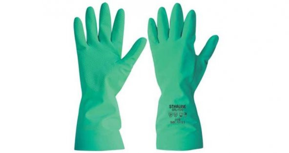 5 Çift Kimyasal Nitril Eldiven Starline Stl-1815 AJKLMNOPT EN 388: 4101X 9-9,5 Beden - 2