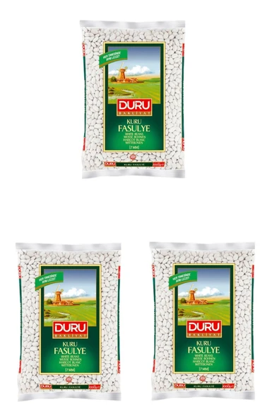 Duru Kuru Fasulye 7mm 1 Kg x 3 Adet ürün görseli