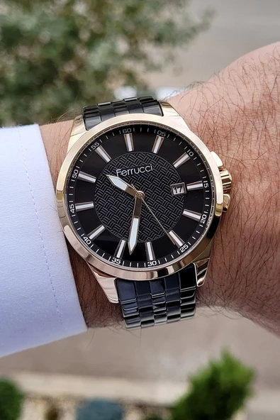 Ferrucci FCISTE45 Takvimli 2 Yıl Garantili Erkek Kol Saati ürün görseli 1