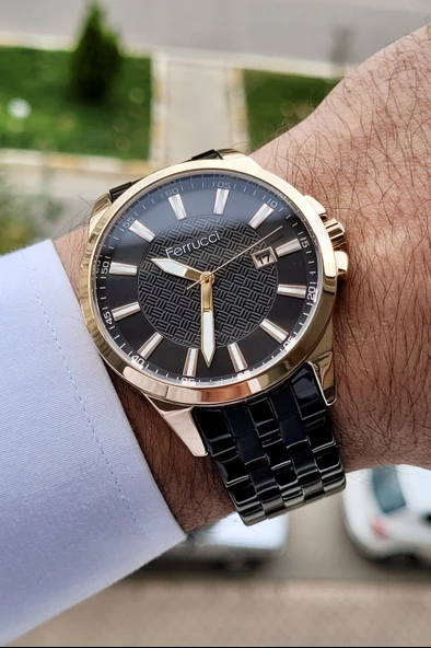 Ferrucci FCISTE45 Takvimli 2 Yıl Garantili Erkek Kol Saati - Resim 2