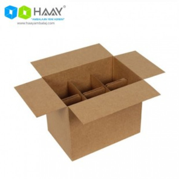 HAAY AMBALAJ 25x17x20cm Seperetörlü Uzun Bardak Kolisi (10 Adet)