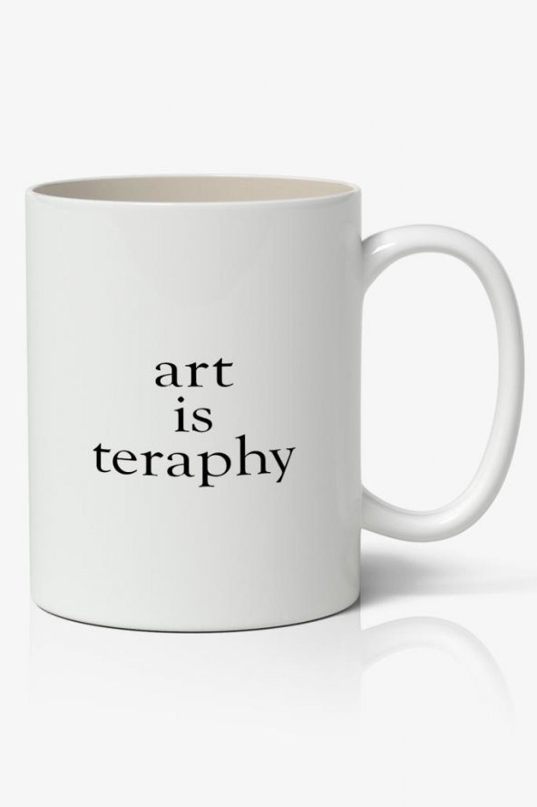 Art is Treaphy Kupa Bardak Baskılı Kahve Kupa Bardak