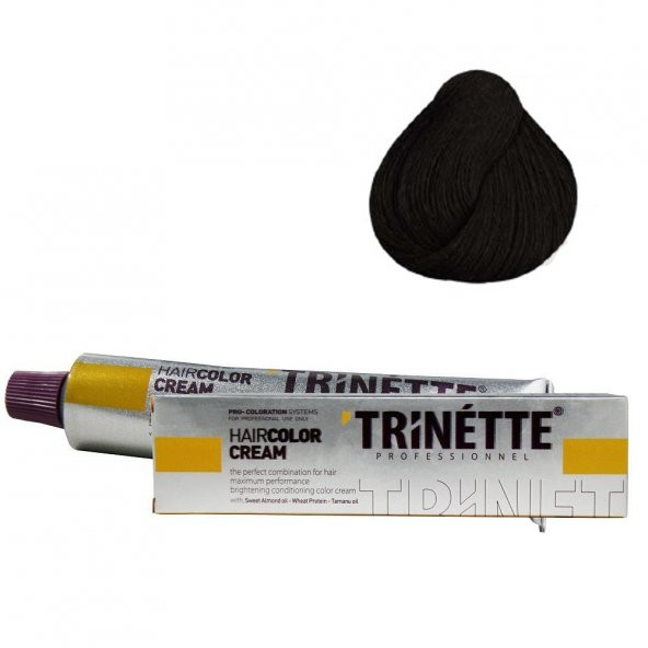 Trinette Tüp Boya 4  Kestane 60 ml x 4 Adet + Sıvı Oksidan 4 Adet