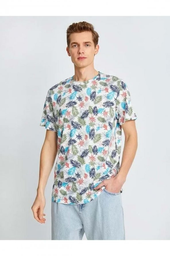 Erkek Giyim Tişört 2sam11121hk Yeşil Desen ürün görseli