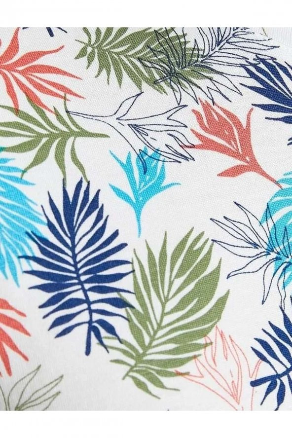 Erkek Giyim Tişört 2sam11121hk Yeşil Desen - Resim 4