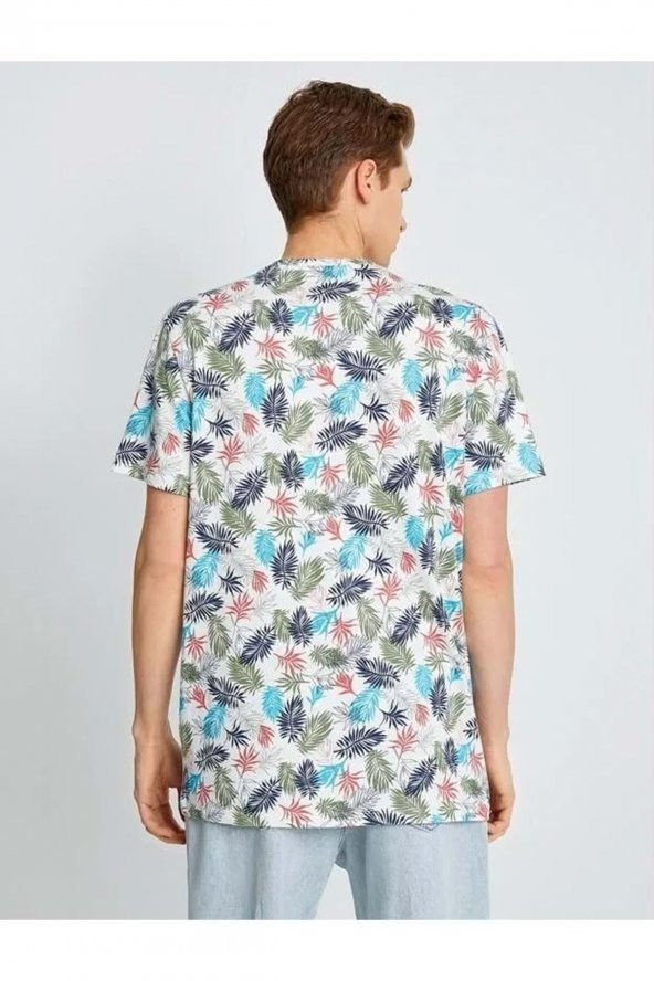 Erkek Giyim Tişört 2sam11121hk Yeşil Desen - Resim 6