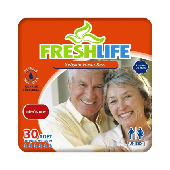 Freshlife Belbantlı Hasta Bezi 30 Lu Large