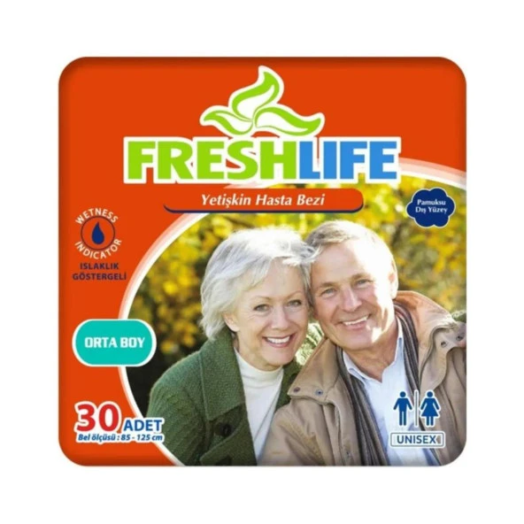 Freshlife Belbantlı Hasta Bezi 30 Lu Medium