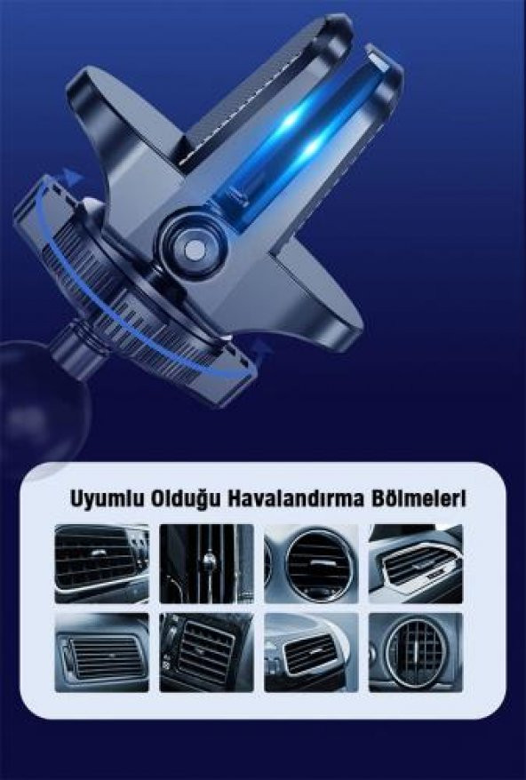 Coofbe Otomatik Kilitlemeli Robotıc Gravıty Araç İçi Telefon Tutucu Havalandırma Araç Tutucu Döner Başlık - 6