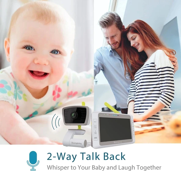Moonybaby Split 50 Düşük EMF Kablosuz Bebek Monitörü - 2 Kamera - 3