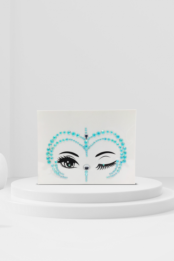 Mavi Taşı Yüz Taşı Set - 1