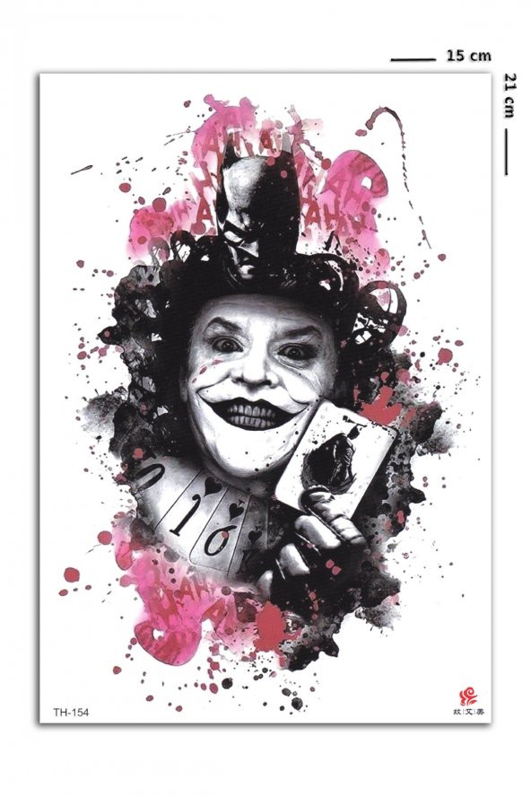Joker Unisex Geçici Dövme - 2