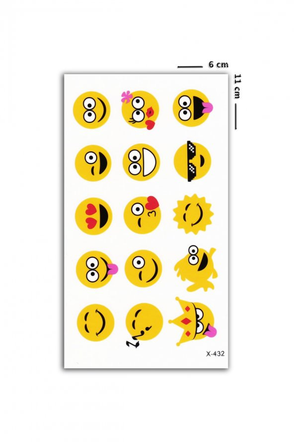 Emojiler Mini Dövme