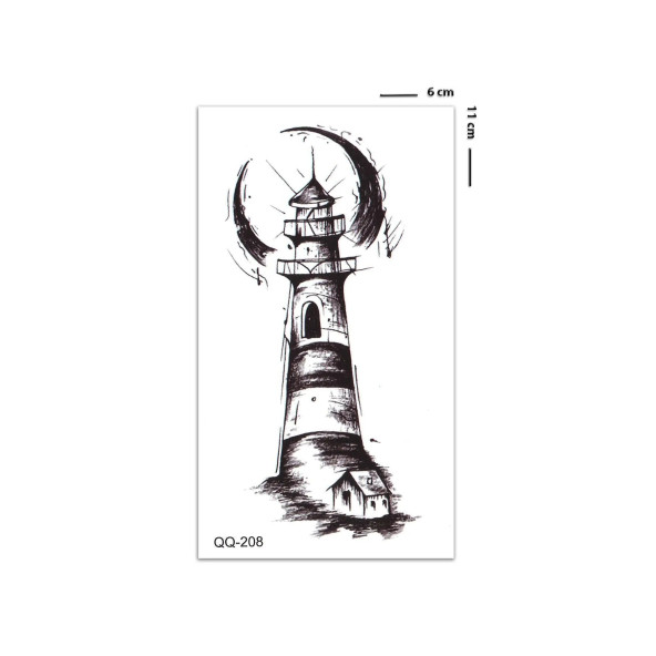 Deniz Feneri Dövmesi Mini Tattoo - 2