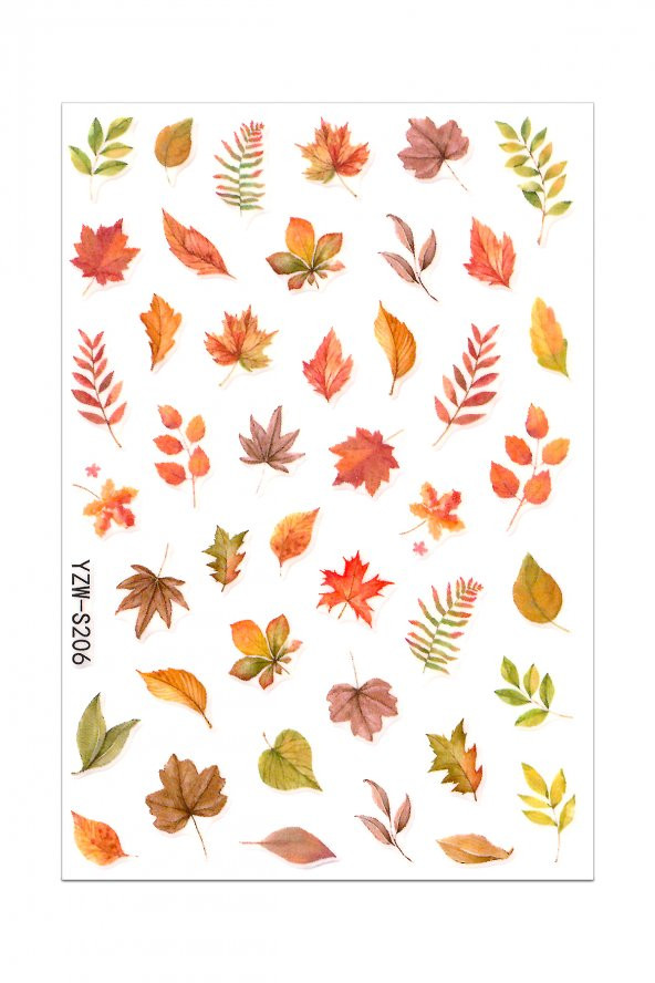 Fall Sonbahar Renkleri Tırnak Dövmesi Nail Art