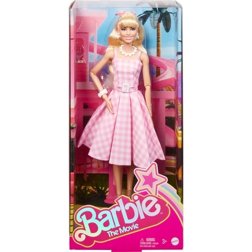 Barbie The Movie - Barbie Pembe Elbiseli Bebek HPJ96 Lisanslı Ürün - Resim 2