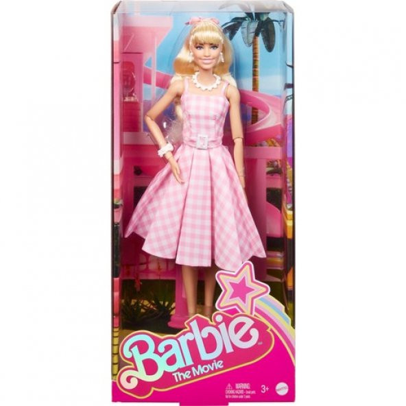Barbie The Movie - Barbie Pembe Elbiseli Bebek HPJ96 Lisanslı Ürün - 2