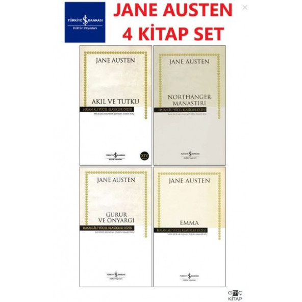 Jane Austen 4 Kitap Set Hasan Ali Yücel Klasikleri Emma-gurur Ve Önyargı-akıl Ve Tutku