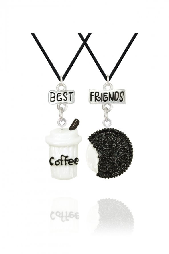 Oreo Best Friends Kolye 2li Arkadaşlık Kolyesi